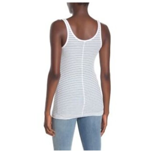 CLOSET CLEAROUT $10 | Vince Ribbed Stripe Favourite Womens' Tank | Size Large - Picture 2 of 4